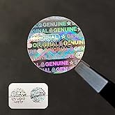 580pcs Tamper Proof Hologram Stickers Security Genuine Original Guaranteed Labels Warranty Void Seal Tamper evident Stickers with Unique Serial Number (0.6inch,Circular)