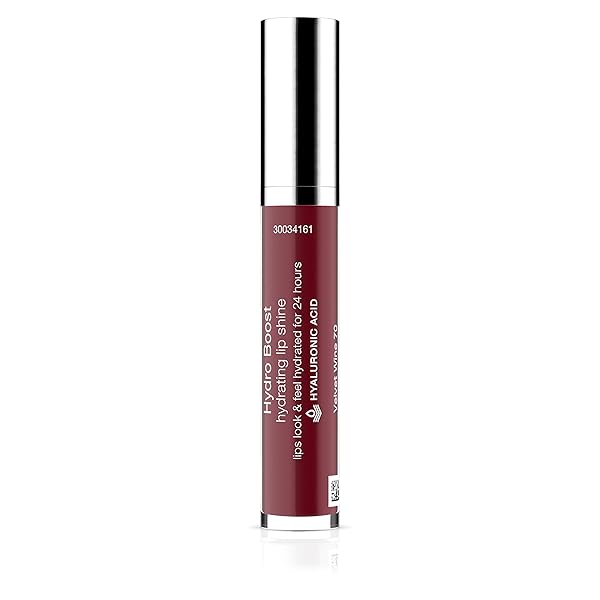 NEUTROGENA HYDRO BOOST MOISTURIZING LIP GLOSS, HYDRATING NON-STICK AND NON-DRYING LUMINOUS TINTED LIP SHINE WITH HYALURONIC ACID TO SOFTEN AND CONDITION LIPS, 70 VELVET WINE, 0.10 OZ