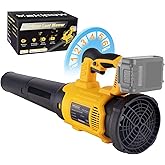 Cordless Leaf Blower Fit for Dewalt, 650 CFM Electric Leaf Blower, with Brushless Motor Built-in Protection Device, Variable 