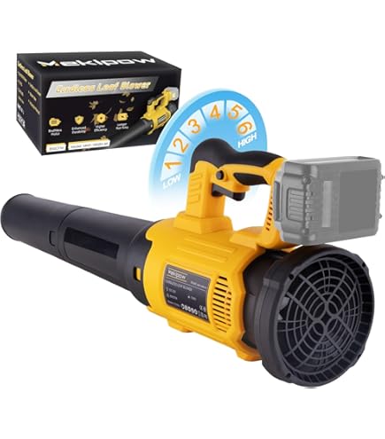 Dewalt Fan 20v Max Cordless Leaf Blower With 2 Batteries - Compatible With DeWalt 20V, 500CFM 6-Speed Leaf Blower With Batteries