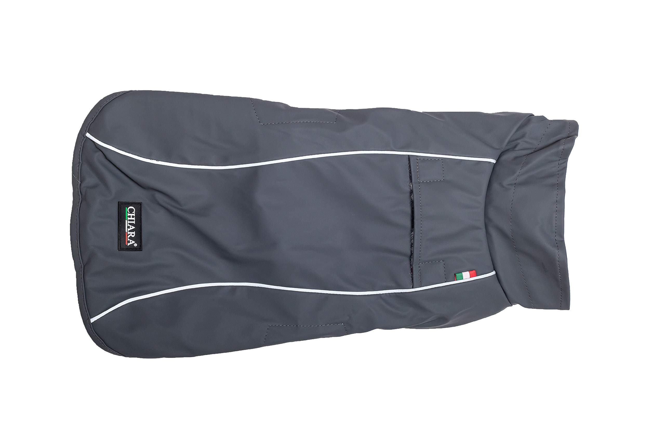 CHIARA Raincoat with fleece lined - for small and medium dogs - rain jacket with integrated harness - Finn dog coat