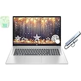 HP 17.3" Touchscreen Laptop Computer, 32GB RAM 1.5TB Storage (1TB SSD+512GB Docking Station Set), 6-Cores AMD Ryzen 5, Windows 11, PLUSERA Earphones