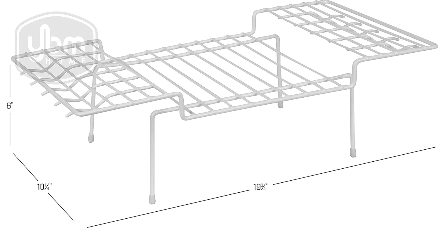 Best Ybm Home Wire Kitchen Counter And Cabinet Helper Shelf, Shelf Storage Organizer White 2214