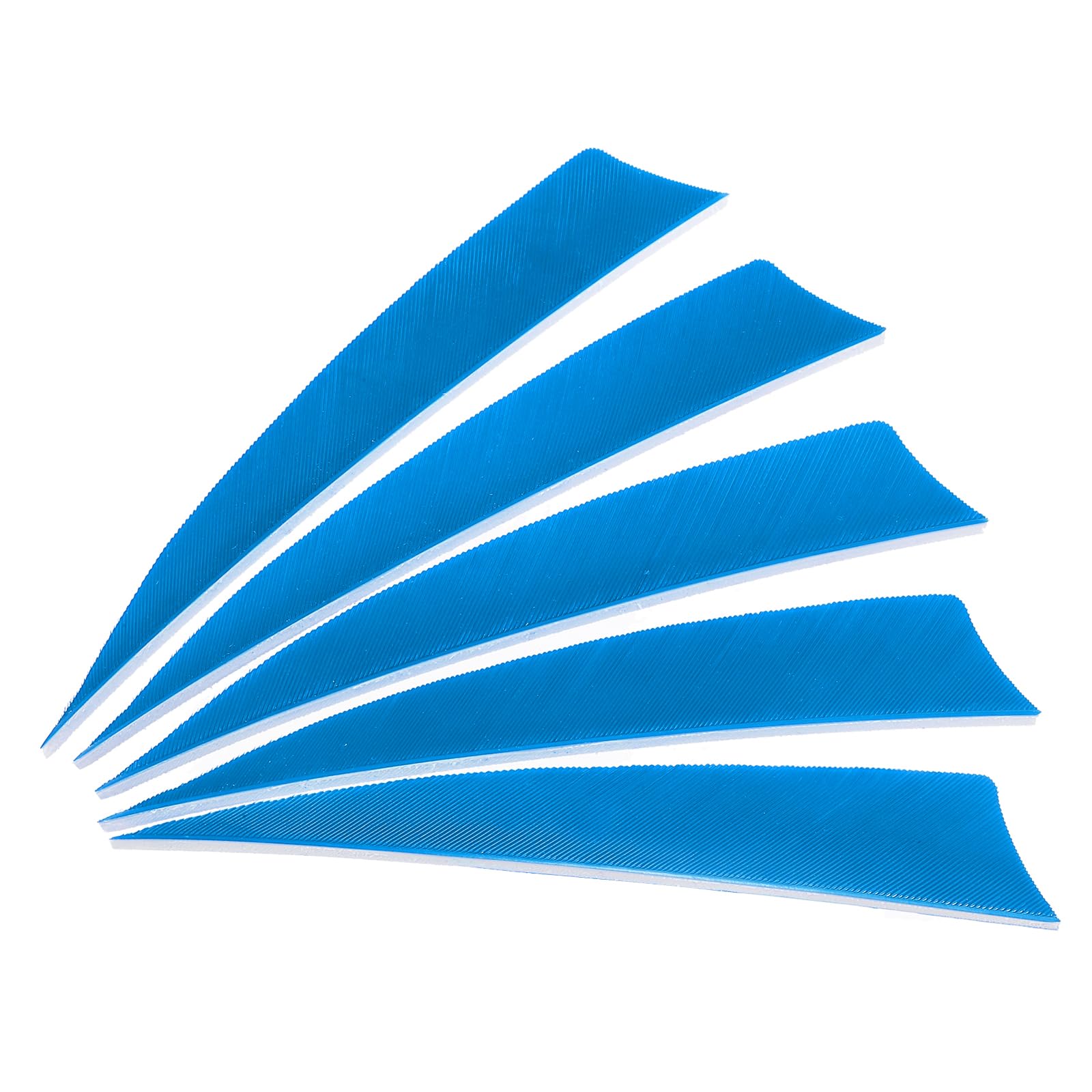 PATIKIL Arrows Vanes 50 Pack 4 Inch Arrow Turkey Feather Fletch Right Wing Fletching Blue for DIY Target Shooting
