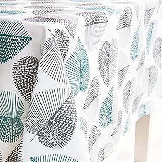 X-Labor Abwaschbar Tischdecke Eckig Wasserdicht Oxford Stoff Tischtuch Tischwäsche Pflegeleicht Garten Zimmer Tischdekoration Mint 140 * 180cm