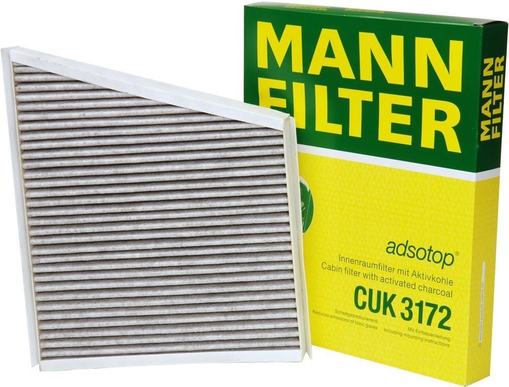 Amazon Com Mann Filter Cuk 3172 Cabin Filter With Activated Charcoal For Select Mercedes Benz Models Pack Of 2 Automotive