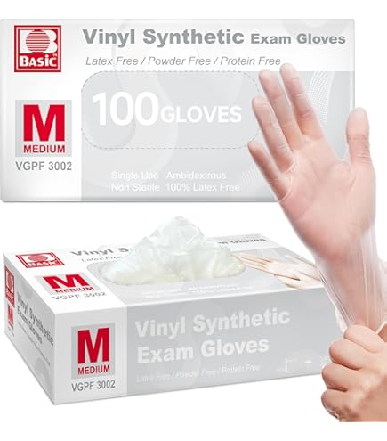 Clear Vinyl Exam Gloves, Latex-Free, Disposable Medical Gloves Cleaning Gloves Food Safe Powder Free C3da55be 4836 4345 Bd77 24e20d6dfd75.e1fec6095a1faf56499c7eb3293ea182