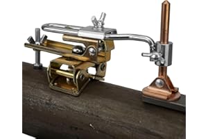 Strong Hand Tools, Deluxe Magnetic Grasshopper, Welding Finger, Copper Spindle + Magnetic V-Pad Base + Anti-Tipping Bolt (10"