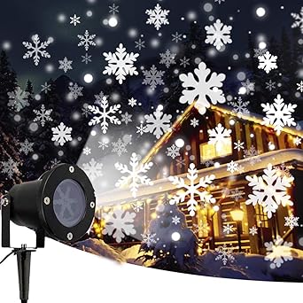 Xmas Projector Snowflake Outdoor Christmas Projector Lights Led