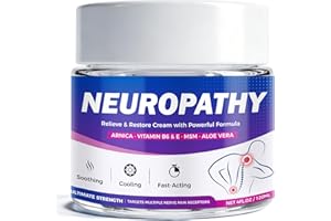 Maximum Strength Neuropathy Cream, Soothes Nerve Discomfort, Numbness & Tingling in Hands, Feet, Legs & Knees, Formulated wit