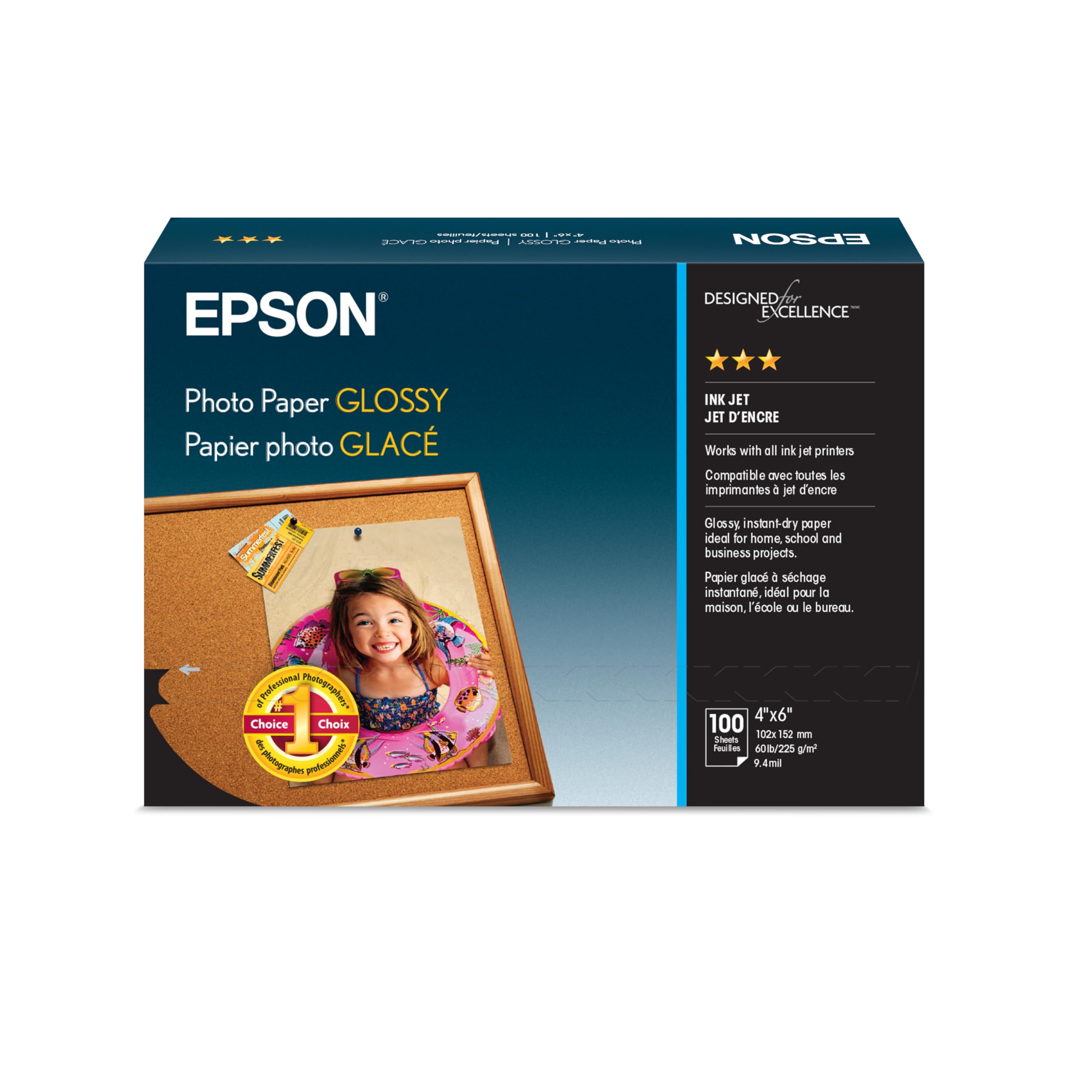 Epson (10 x 15cm) Glossy Photo Paper 200g/m2 (100 Sheets)