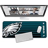 SOAR NFL Unisex Multifunctional Desk Mat for Desktop, (31.5"x12") - Ultra Soft Fabric with Non-Slip Rubber Backer - Water Res