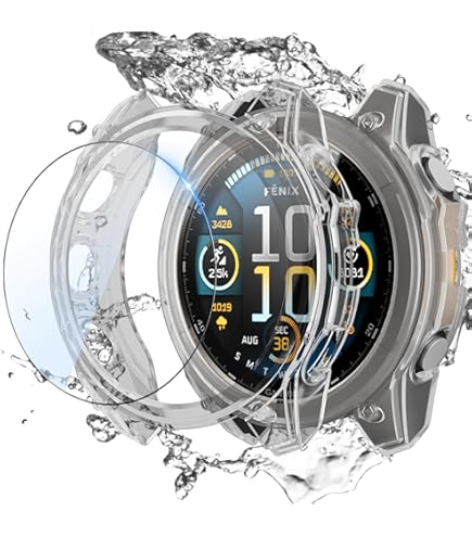 Protection De Montre Garmin Fenix 8 51mm – Coque Blindage Creuse TPU (modèle AMOLED)