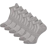 Toes&Feet Men's Anti Odor Seamless Quick Dry Low Cut Cotton Sports Running Socks
