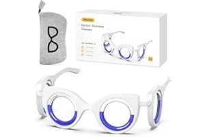 NEOISM Motion Sickness Glasses Car Sickness Glasses Relieve Carsickness Airsickness Seasickness Portable Anti Nausea Car Sick Glasses Adults or Kids
