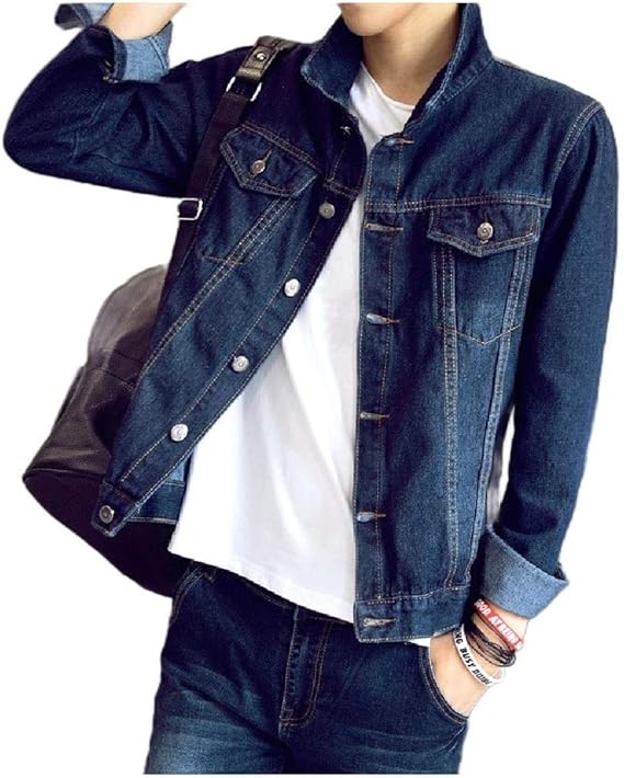 Amazon Co Jp Angelspace メンズジャケットコートバギーデニムトレンチコートアウトウェアフィットジーンズジャケット 服 ファッション小物