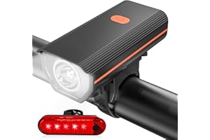 KUNHAK Rechargeable Bike Lights, Ultra Bright Bicycle Lights for Night Riding, Road Mountain Bike Accessories for Kids Adults