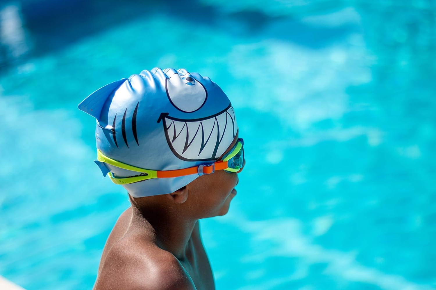 Zoggs Kids Sonic Air Junior with UV Protection And Anti-fog Swimming Goggles -, 6-14 years, blue/green/orange - Image 4