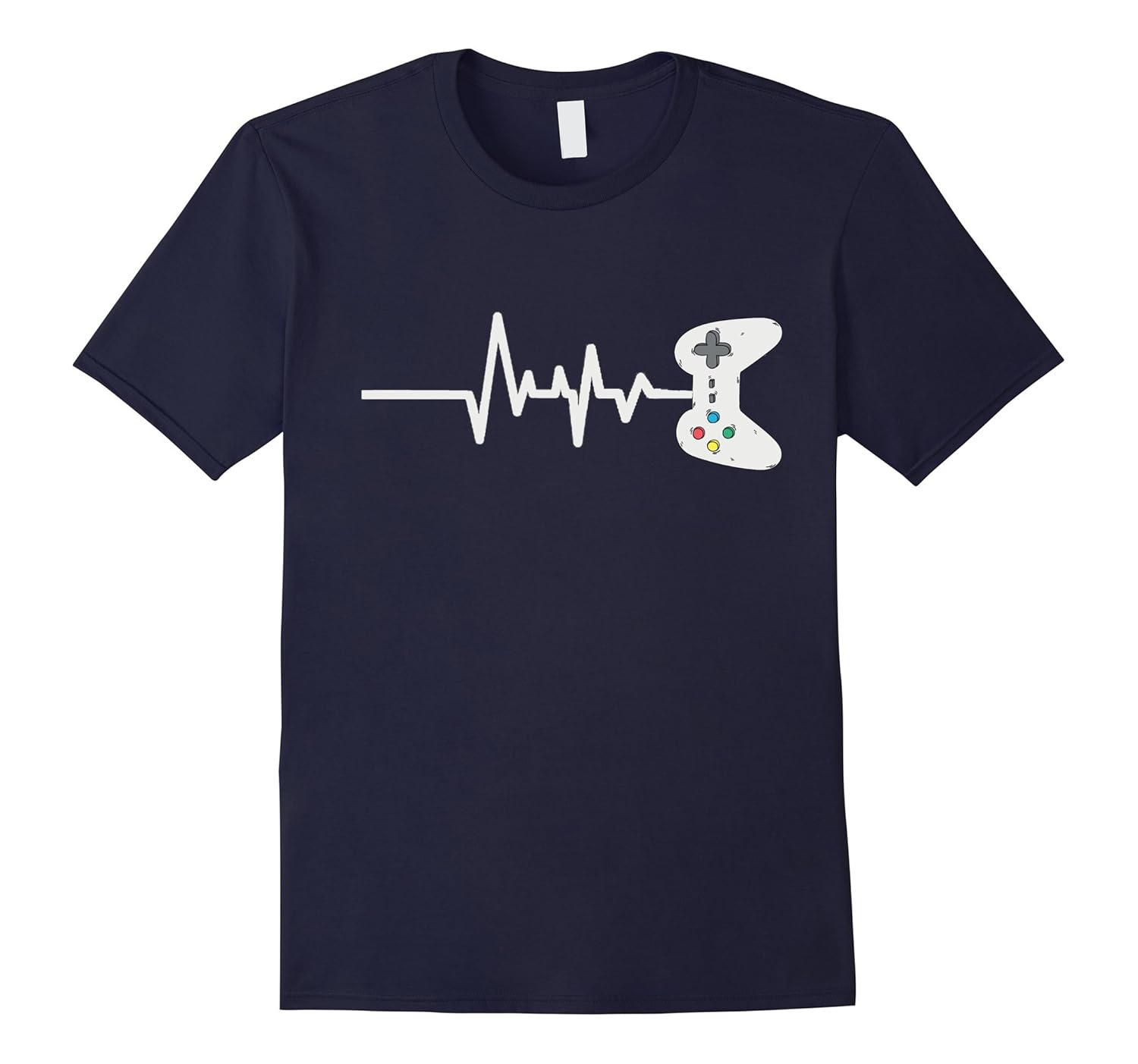 Video Game Controller Heartbeat Gamer Gift T-Shirt-ANZ