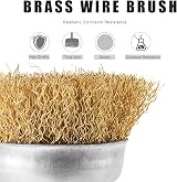 DazSpirit 9-Piece Wire Brush Set for Drills 1/4 Inch Shank Brass Coated Cup view 3
