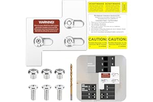 PFCKE Generator Interlock Kit Compatible with General Electric GE 150 or 200 Amp Panels, 1 1/4 Inch Spacing Between Main and Branch Breaker.