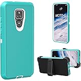 Moto G Play 2021 Case, Heavy Duty Rugged Case Shockproof Full Body Protection with Belt Clip and Kickstand for Motorola G Pla