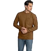 Red Kap Mens Long Sleeve Heavyweight Slim Fit Cotton T-Shirt