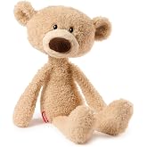 GUND Forever Friends Toothpick 15-Inch Teddy Bear Plush Toy, Ages 0+ | Soft Plush and Floppy Limbs Nurture Fine Motor Skills and Cuddle Comfort; QR Code Registration and Lost/Found Feature