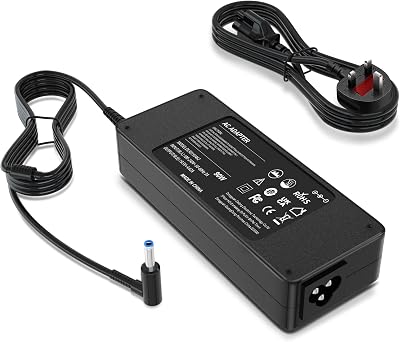 BIUBOTY 90W Laptop Charger 19.5V 4.62A 4.5x3.0mm for HP Spectre Envy ProBook