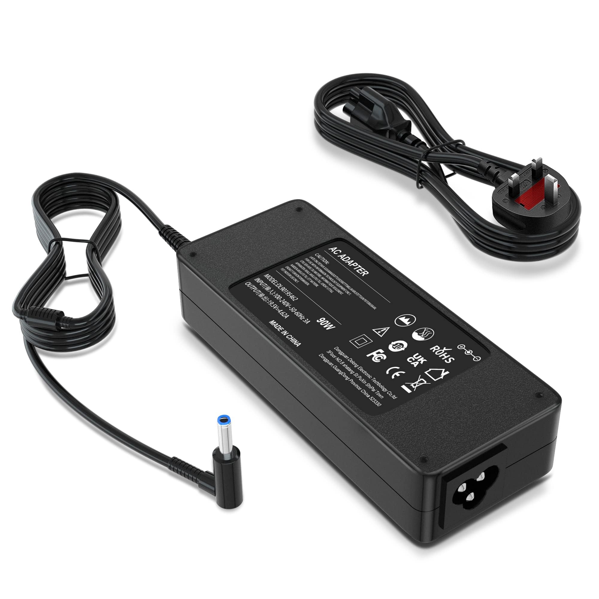 BIUBOTY 90W Laptop Charger Compatible with HP Spectre x360 HP Pavilion Elitebook Envy x360 Probook Stream 741553-850 Hewlett Packard Laptop Charger 19.5V 4.62A AC Adapter Power Cable[4.5 * 3.0mm]