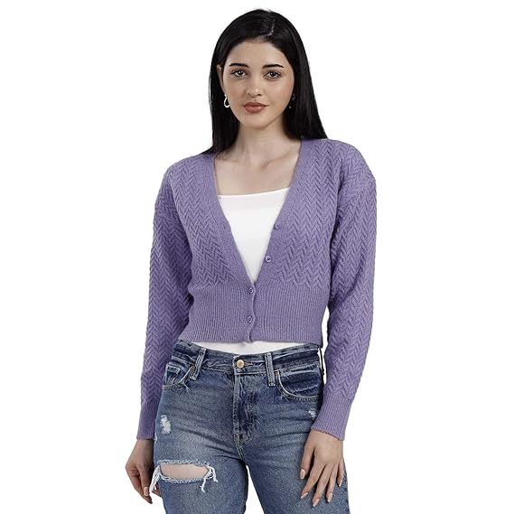 cropped cardigan chunky