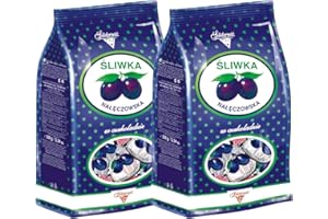 Solidarnosc Candied Plums in Dark Chocolate Sliwka Naleczowska (Pack of 2), 12.34 ounces