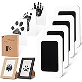 catose Inkless Paw Print Kit for Dogs,Cats & Babies - Clean Touch Dog Nose & Baby Handprint Kit,Mess Free Dog Paw Print Kit,4-Pcs Ink Pads & 2 Wooden Frames - Keepsake Gifts for Pet Lovers,New Moms