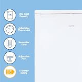 Igenix IG355W Freestanding Under Counter Freezer 88 L 55 cm White view 2