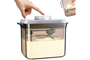 Formula Container 1000ml Food Storage Containers Airtight Formula Dispenser with Pop Lid Kitchen Pantry Organizer, Brown