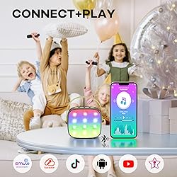 YLL Mini Karaoke Machine with 2 Wireless