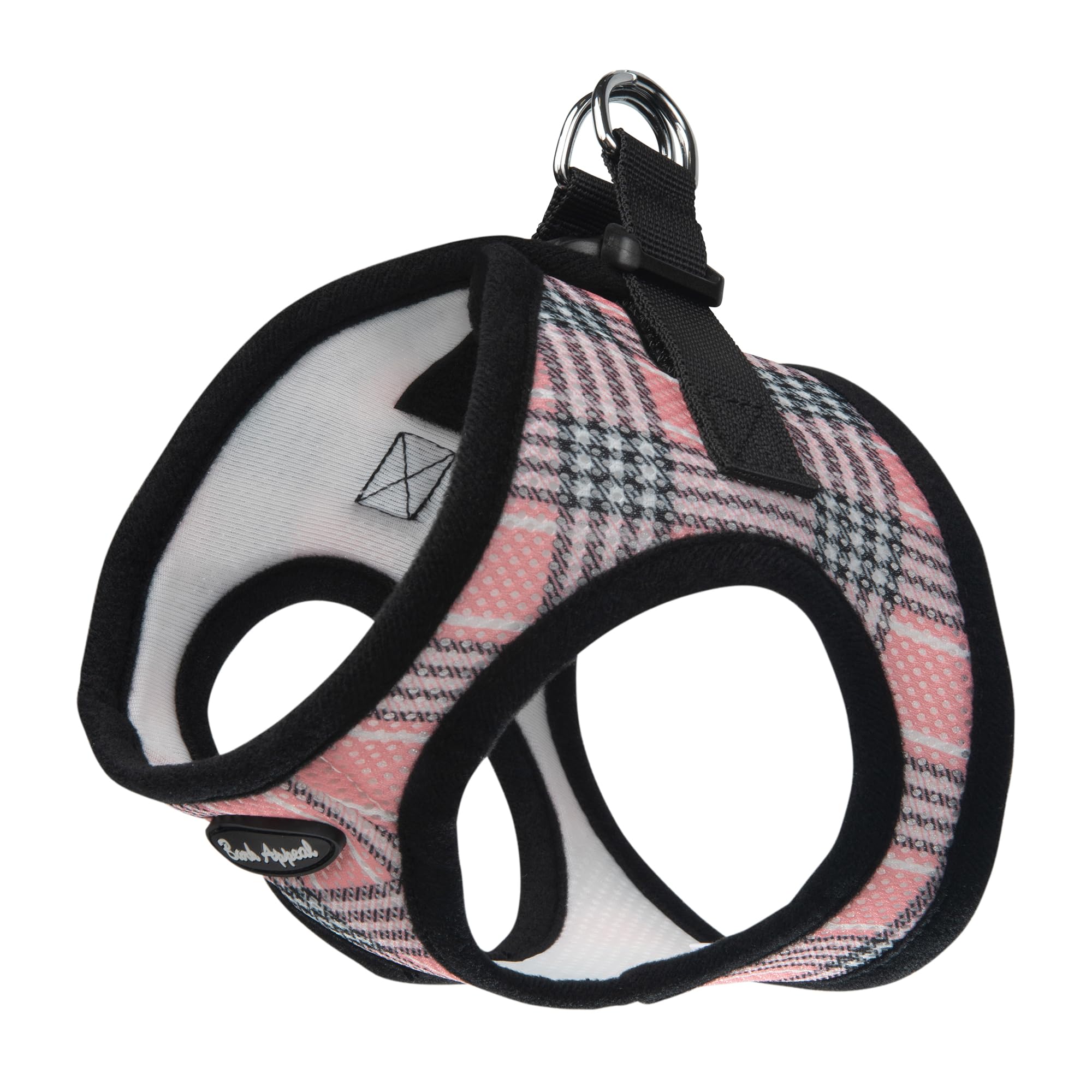 Bark Appeal Mesh Step in Harness, Small, Pink Plaid — image 1