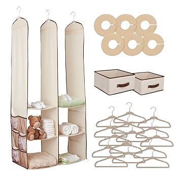 Wardrobe Organisers 24pc Childrens Kids Baby Nursery Closet