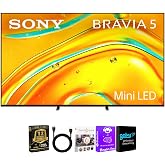 Sony BRAVIA 5 85" 4K Mini LED Smart Google TV Bundle | Mini LED, XR Processor, Google TV, HDMI Cable, 12-Month CPS Protection Plan &amp; Streaming Bundle