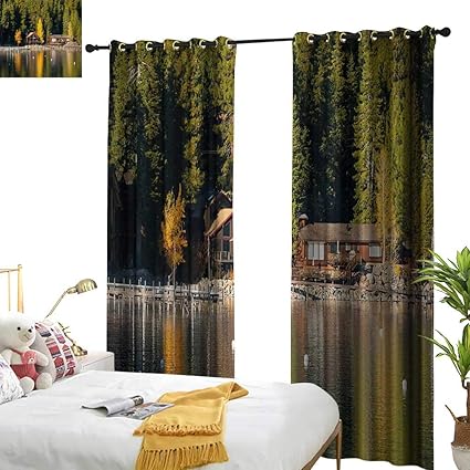Amazon Com Anyangeight Lake Tahoe Drapes For Living Room
