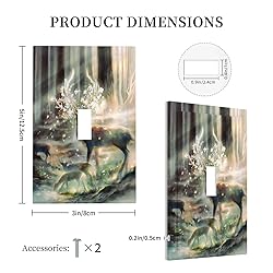 Tewujay Decorative Light Switch Covers 1 Toggle