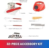 Koolatron Total Chef Chocolate Melting Pot 8.8 oz Fondue Set Red view 2