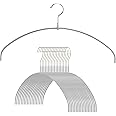 Mawa by Reston Lloyd, Euro Ultra-Thin Series, Non-Slip Space Saving Clothes Hanger, Style 40/PT for T-Shirts, Blouse, & Sun Dresses, Set of 20, Silver