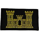 U.S. Army Engineers Castle 2 PIECE Patch - Subdued Hook and Loop - Veteran Owned Business.
