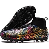LSIDORYC Youth Soccer Cleats - Lightweight High-Top Football Boots for Training