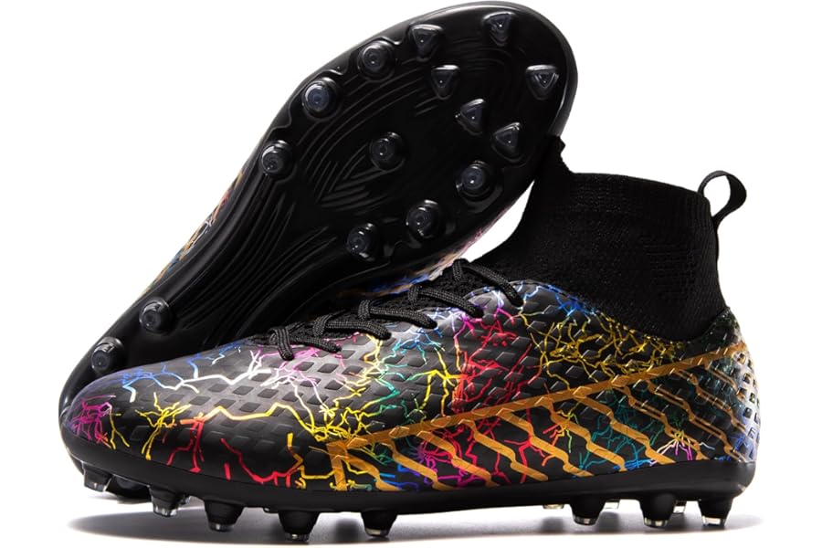 Best LSIDORYC Youth Soccer Cleats – Lightweight High-Top Football Boots for Kids Training & Matches