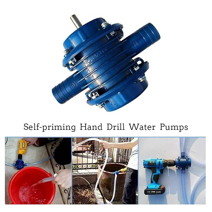HugeAuto Portable Hand Drill Water Pumps Selfpriming Transfer Pump