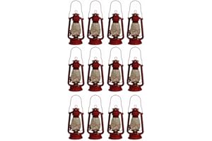 SHOP4OMNI Red Hurricane Kerosene Oil Lantern Emergency Hanging Light / Lamp - 12 Inches (12)