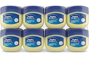 Vaseline Blue Seal Pure Petroleum Jelly Original 100 ml x 8 Sealed Multi Pack Total 800 ml
