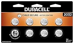 Duracell 2032 Lithium Battery. 8 Count Pack. Child